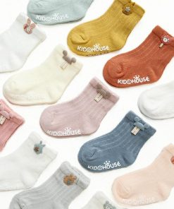 3 Pairs Cute Cartoon Newborn Socks