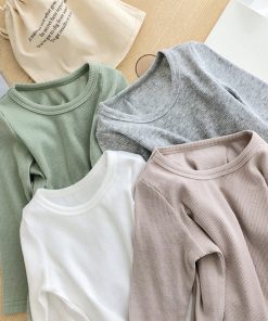 Alternative view of Long Sleeve Solid Color Baby Pajama Set