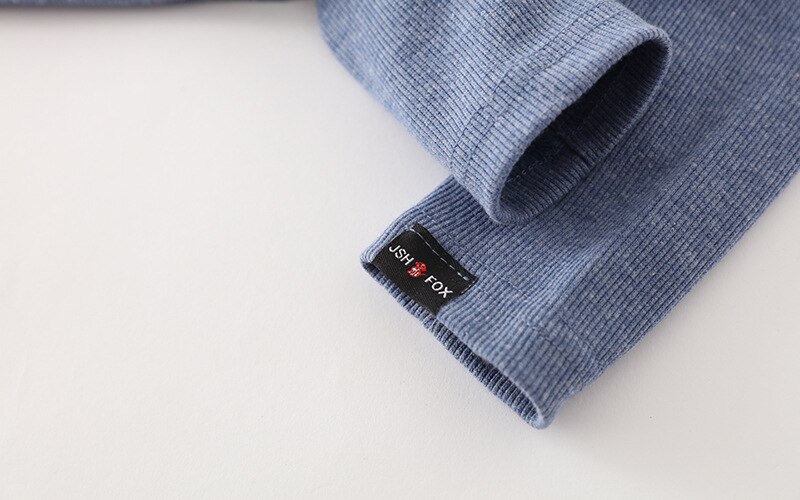 Long Sleeve Solid Color Baby Pajama Set