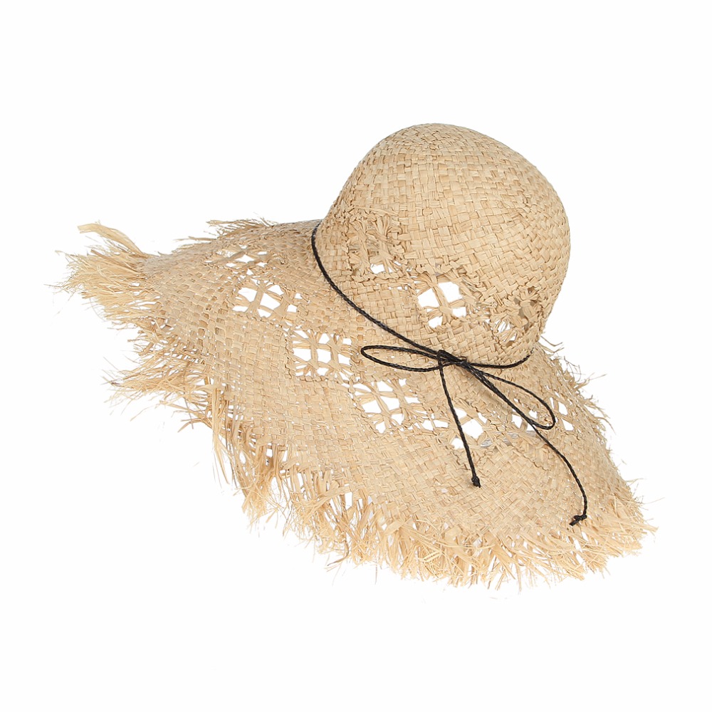 Boho Style Women's Straw Hat with Large Brims