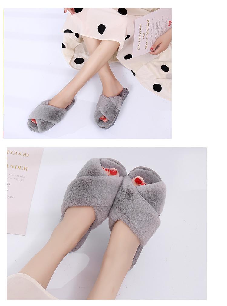 Women's Fashion Winter Plush Home Slippers Women's Fashion Winter Plush Home Slippers