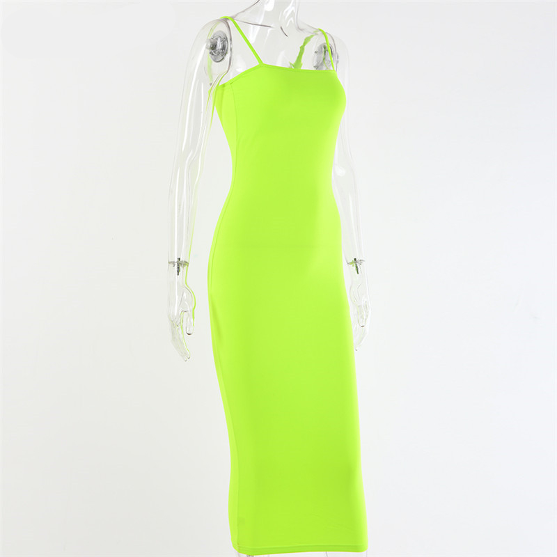 Women's Spaghetti Strap Backless Maxi Dress - Image 3