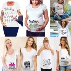 Women's Funny Printed Pregnancy T-Shirt