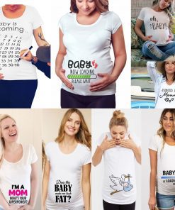 Women's Funny Printed Pregnancy T-Shirt
