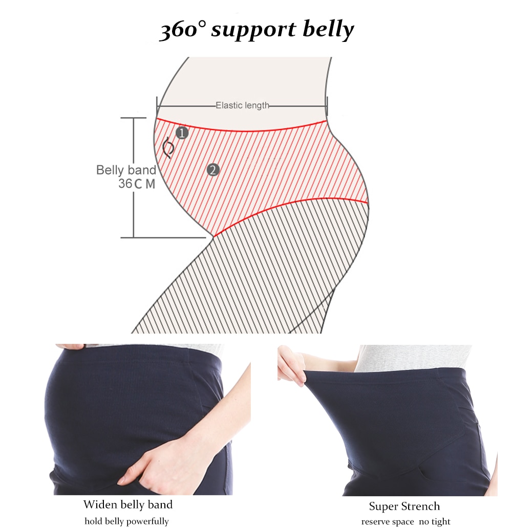 Women's Casual Style Maternity Leggings / Turtleneck